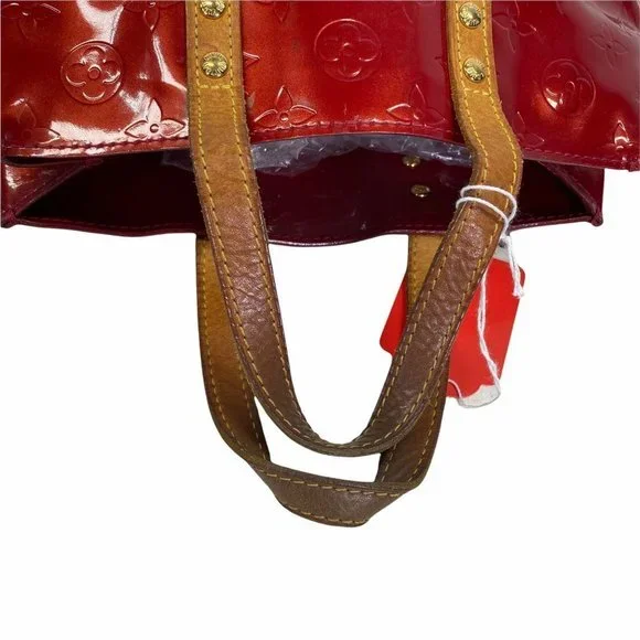 Louis Vuitton Tote Bag Read PM Red Vernis 009188M - Picture 13 of 13